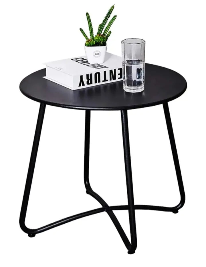 Metal Side Table & Small Round Side Table